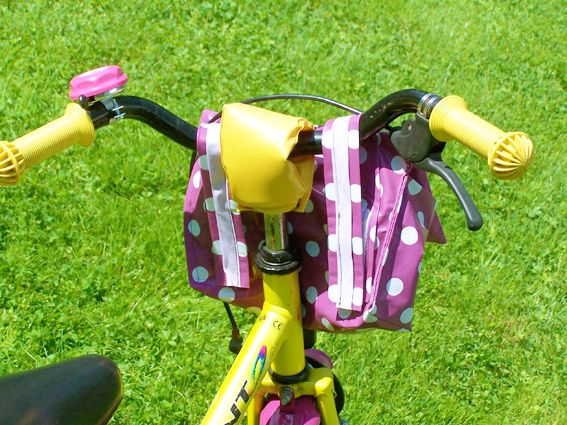 Fahrradtasche mit Klettverschluss